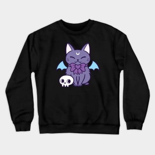 Black Bat Kitten | Nikury Crewneck Sweatshirt